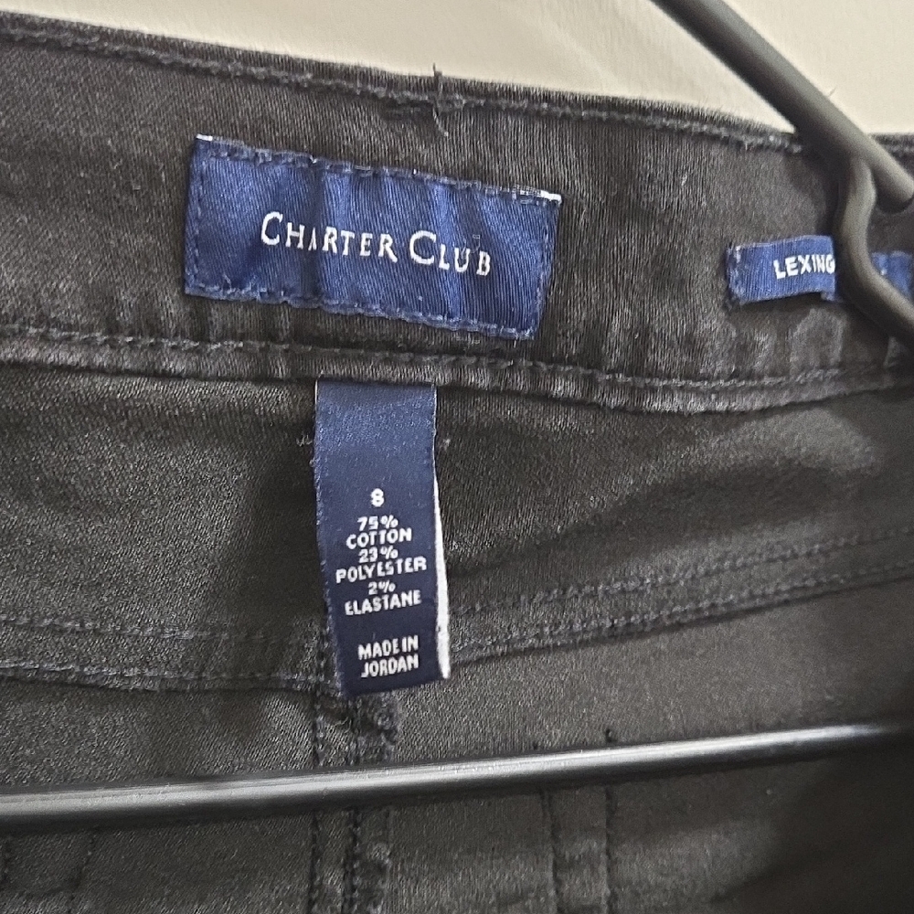 Charter Club Black Denim Pants - Picture 3 of 12